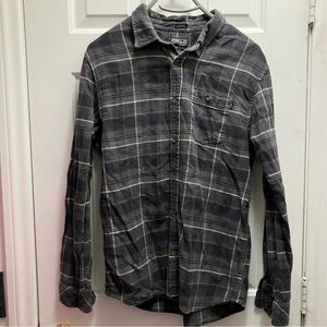 O'Neill Classic gray plaid flannel shirt Men’s  Large